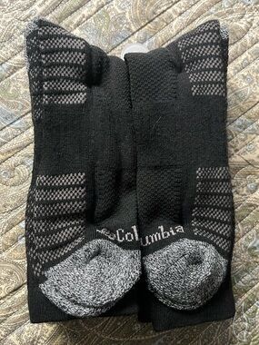 Men’s COLUMBIA Men’s Socks Crew Cushioned Arch Support 6 Pair NWOT
